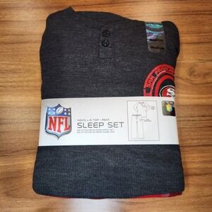 NFL 49ers‎ Women's  2-Piece Set Sleep Lounge Top + Pant  Gray/red, Size M NWT